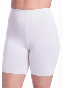 Anti Chafing 95% Cotton Pull On Boxer Shorts White